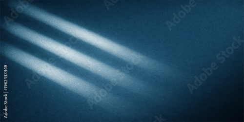 A dark blue abstract background features a motion design with light smoke patterns and a grunge texture resembling a night sky or deep water backdrop