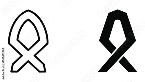 Contrasting awareness ribbons symbolizing different health campaigns side by side