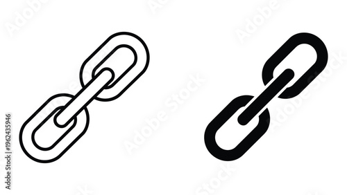 Two paper clips connected in an open and closed loop formation