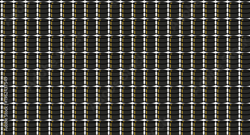 Industrial Oil Barrel Seamless Pattern - Fuel Storage & Petroleum Vector Background