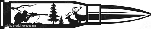Hunting Bullet SVG, Whitetail Deer Hunting Svg