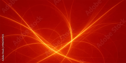 A futuristic fractal design featuring vibrant red and purple waves of light and digital energy patterns creates a 3d motion texture against a dark space backdrop