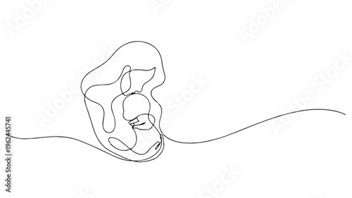 Continuous line drawing of a horse's head, minimalist one line art, animal illustration, vector graphics