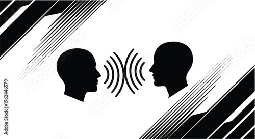 communication between two people talking