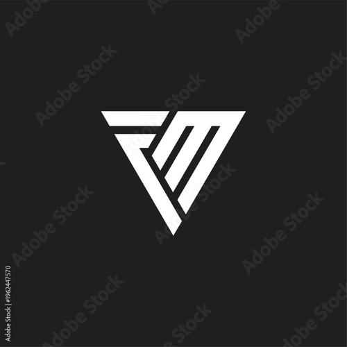 FM Monogram Logo Design vector file