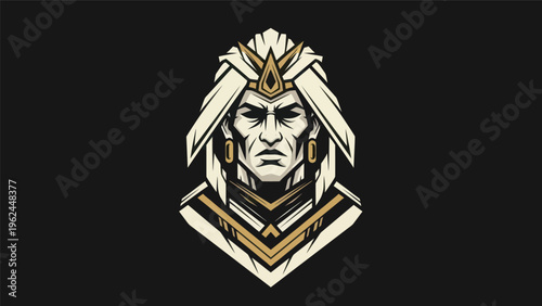 Stylized portrait of a noble figure