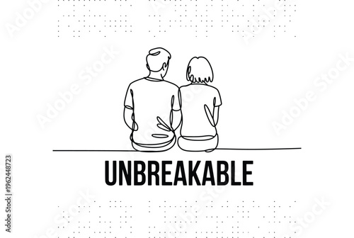 A continuous line drawing of a professional janitor mopping the floor with a cleaning cart nearby Vector, illustration