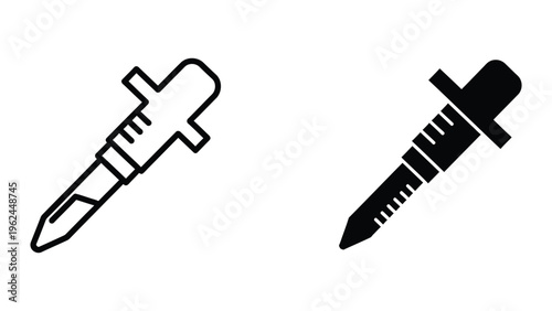 Comparison of empty and filled medical syringes with different plunger designs