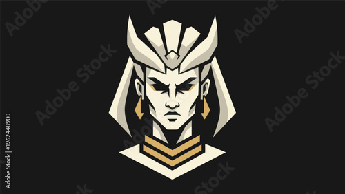 Stylized portrait of a noble figure