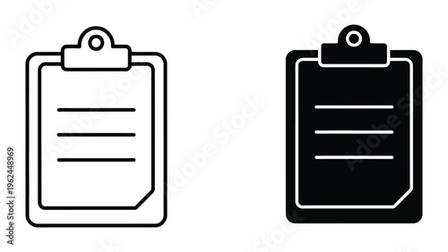 Comparison of empty and filled clipboards for notes and reminders