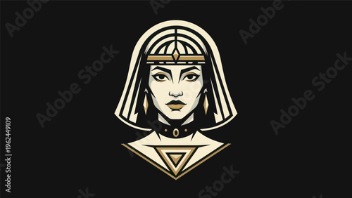 Stylized portrait of a noble woman