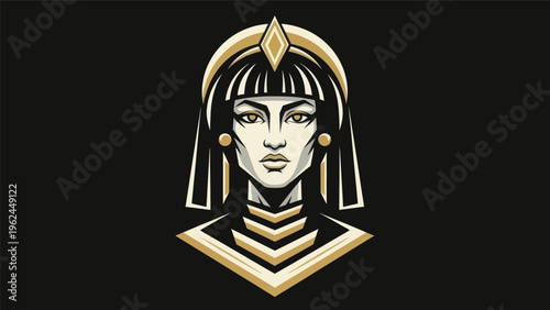 Stylized portrait of a noble woman