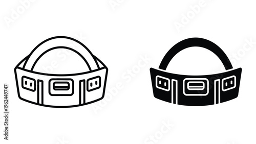 Comparison of two different styles of head-mounted virtual reality or augmented reality devices