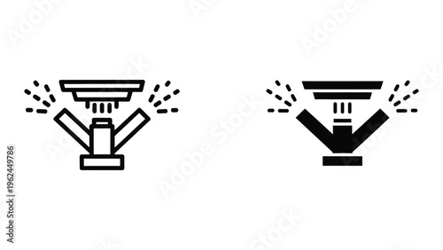 Comparison of active and passive security camera detection ranges illustrated.