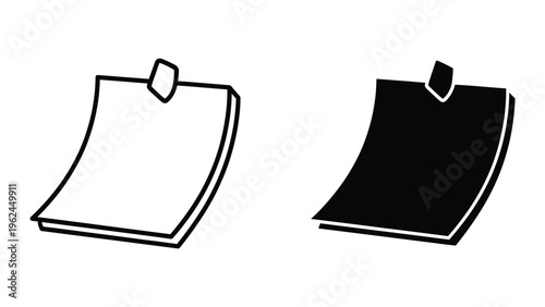 Contrasting visual representation of a flag with different fill styles.