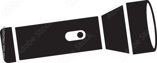 Simple black film roll icon in flat design  isolated on transparent background