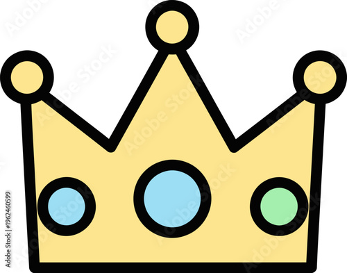 Crown Golden Embellishment Royal Symbol Illustration