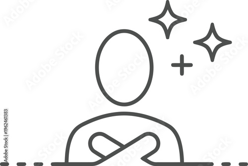 Creative brainstorming, innovative thinking, idea generation, conceptual icon