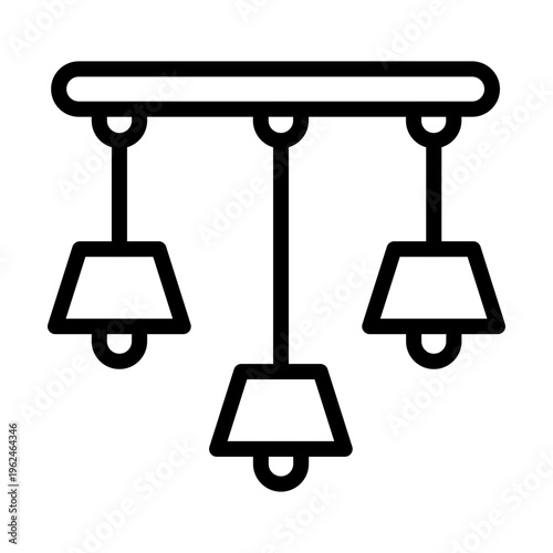 Ceiling Lamp Vector Icon