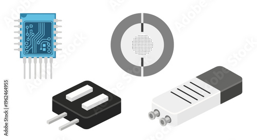 Collection of Electronic Hardware Components and Sensors for Smart Farming and Agricultural IoT Technology