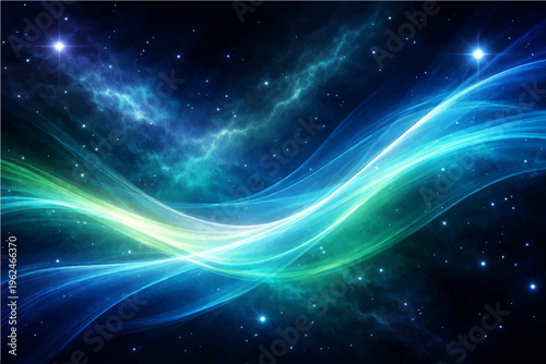 A vivid cosmic abstract featuring swirling, luminous streams of celestial energy, capturing the vastness and mystery of the universe.