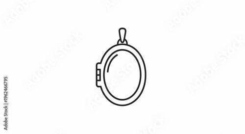 Simple line drawing of a magnifying glass.