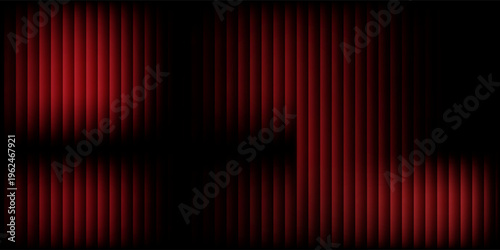 Dynamic futuristic striped vertical lines and distorted striking red blue diagonal gradients.