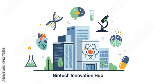 Biotech Innovation Hub: Modern Science & Medical Research Center for Biotechnology and Pharmaceutical Development