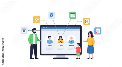 Integrated Family Healthcare Management. Digital Platform for Online Medical Records, Appointments & Care.