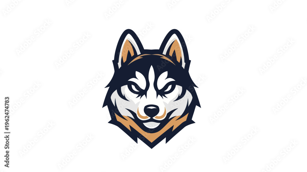 Fototapeta premium Dog face graphic design illustration