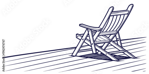 A lone wooden chair on a wooden floor with a shadow cast by a light source.