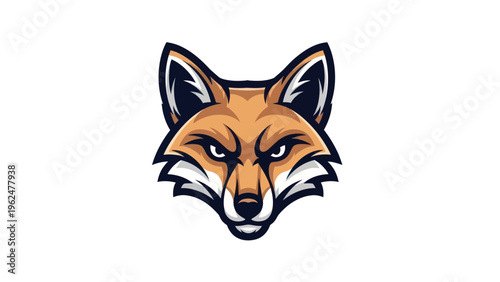 Fox mascot illustration on white background