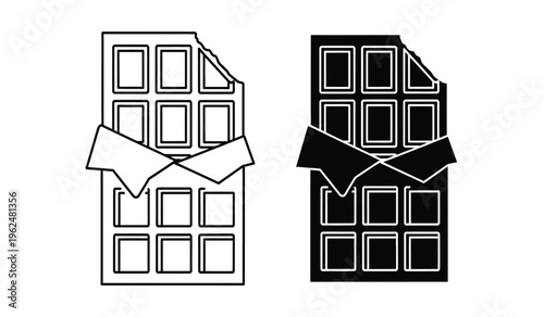 Silhouette of two envelopes on a multi paned window background