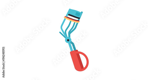 Mascara brush in vibrant colors on white background for beauty product advertising