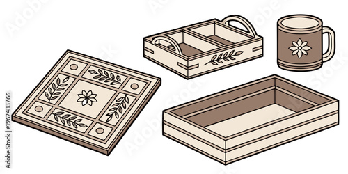 A variety of delicious pastries and a cup of coffee on a table