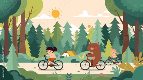 A calming abstract background with green shapes and beige accents, evoking a sense of serenity and balance.