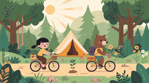 A colorful and modern illustration of leaves in shades of green and orange, perfect for designs that require a natural and artistic vibe.