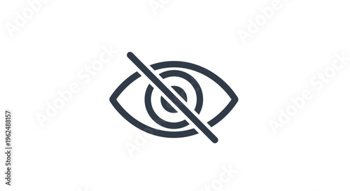 No surveillance allowed warning symbol.