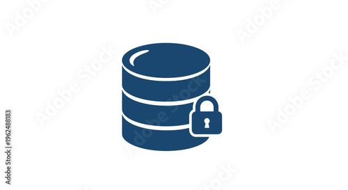 Secure database with locked server.