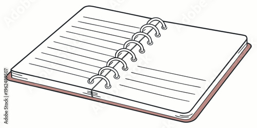 An open ring binder with blank lined paper ready for notes.
