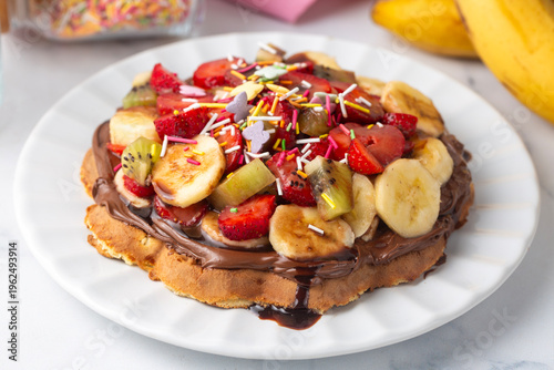 Delicious Belgian Waffle To...
