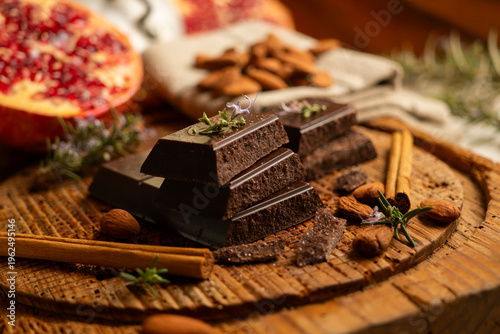 Foto Cioccolato di Modica is an Italian chocolate specialty with a protected geograph