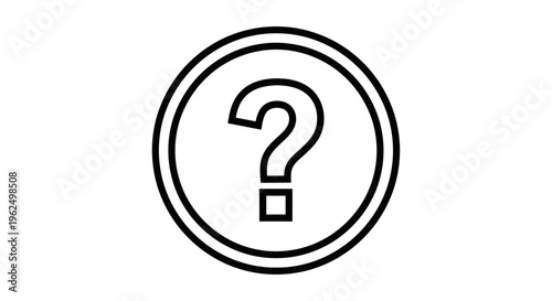 A question mark icon in a circle.