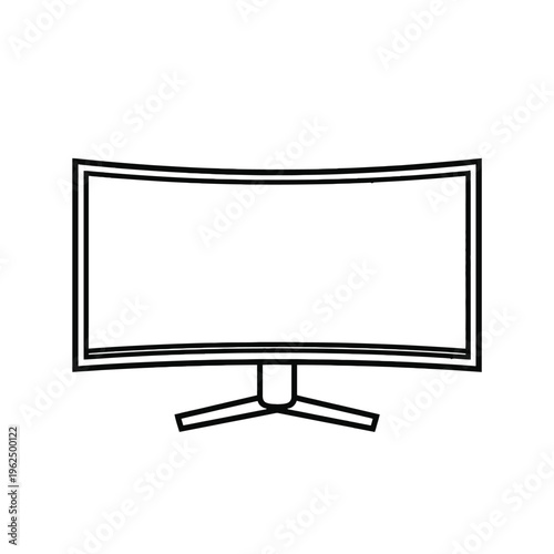 Simple black line drawing of elbow pipe fitting