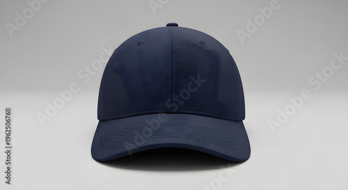 Plain navy blue baseball cap a versatile accessory for casual wear presented on a clean studio background