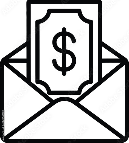 Payment notification or financial transaction illustration