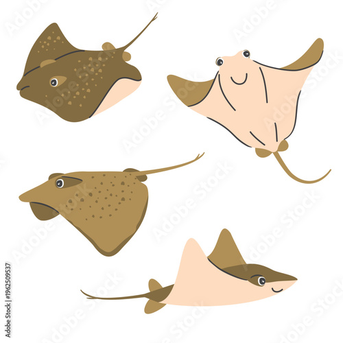 Cartoon cute lobster with hand written name. Funny animal character isolated on a white background. Childish print on fabric. Vector clip art for use in card, poster or banner template, sticker.