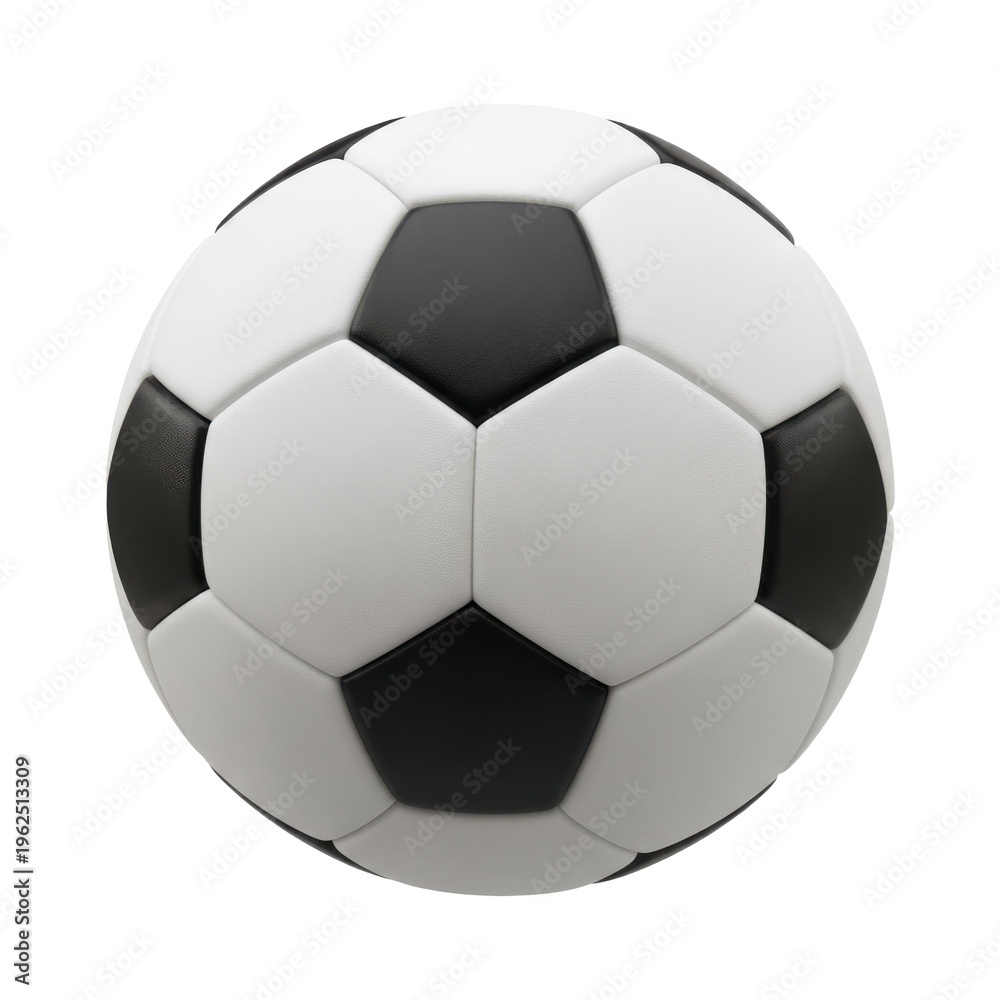 Naklejka premium A soccer ball on transparent background
