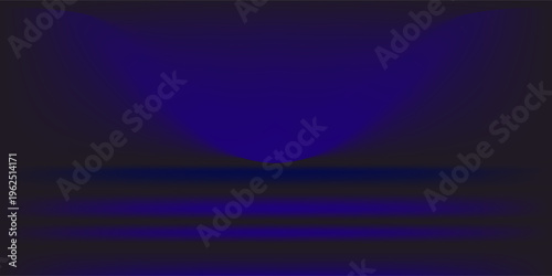 Abstract gradient podium background. blue empty 3d studio backdrop. Clean scene for product presentation mockup template. Vector illustration.