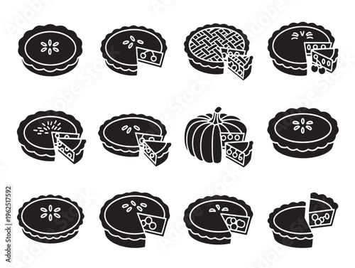 A collection of twelve different animal face designs